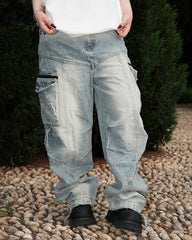14-Ounce Heavyweight Vintage Washed Denim Pants