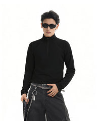 Sport Stand Collar Quick-Dry Long Sleeve T-Shirt