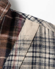 Patchwork Plaid Deconstructed Shirt