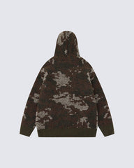 Unisex Creative Design Hooded Knit Sweater