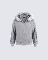 Vintage Embroidered Hoodie