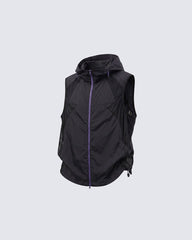 Detachable Vest Mesh Breathable Hooded Sun Protection Jacket
