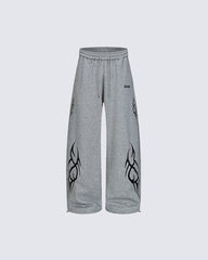 Vintage Tribal Print Relaxed Sweatpants