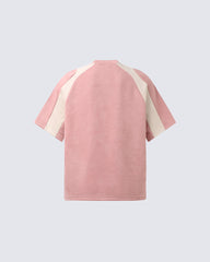 American Streetwear Color-Block Short Sleeve Tee