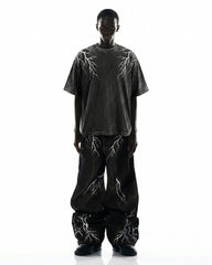 LIGHTNING Series | Double-Sided Embroidery Raw Denim