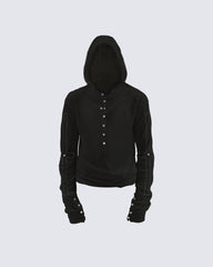 Slim Fit Long Sleeve Pullover with Unique Design