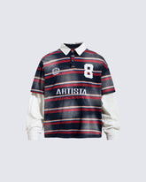 Layered Striped Long Sleeve T-Shirt