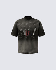 Wasteland Washed Heavyweight T-Shirt New