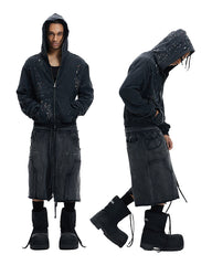 Deconstructed Washed Cropped Football Pants New