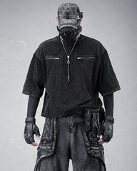 Deconstructed Patchwork Colorblock NewT-Shirt