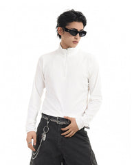 Sport Stand Collar Quick-Dry Long Sleeve T-Shirt