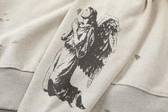 Saint Michael ST121 Jesus Crest Sleeve Graphic Sweatshirt