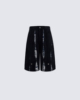 Heavy Washed Distressed Panel Shorts