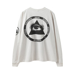 Saint Michael Complicated Cross Print Sweatshirt