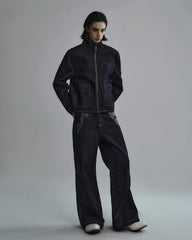 American High Street Flared Black Jeans