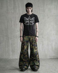 KIIKIO-New Y2K Camo Multi-Pocket Wide Leg Cargo Pants