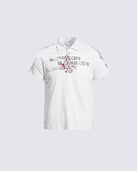 American Retro Art Print Polo Shirt