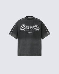 Graphic Oversized Patch Casual Tee
