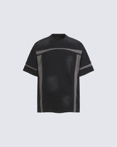 American Utility Contrast Panel Boxy New Tee