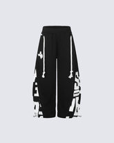 Street American Print Loose Casual Pants
