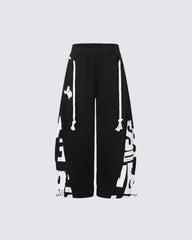 Street American Print Loose Casual Pants