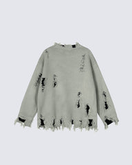 Heavy Design Statement Knit Sweater