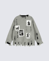 Heavy Design Statement Knit Sweater