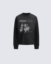 Vintage Distressed Washed Long Sleeve T-Shirt