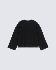 Minimal Ribbed Long Sleeve T-Shirt