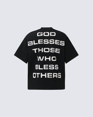 New Gothic Cross Graphic Black Streetwear T-Shirt