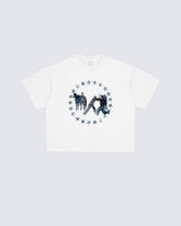 Vintage Star Ring Cowboy Graphic Washed Tee
