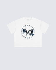 Vintage Star Ring Cowboy Graphic Washed Tee