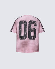 Graphic Print Tie-Dye Short Sleeve T-Shirt