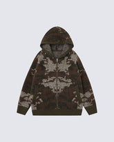 Unisex Creative Design Hooded Knit Sweater