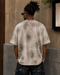 Safety Pin Accent Washed Tee