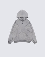 KIIKIO Unisex Deconstructed Design Hoodie