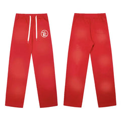 Hellstar Straight Washed Pants Red