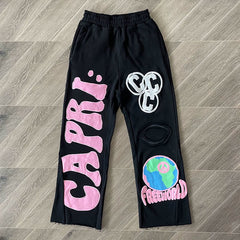 Hellstar Studios Project Capri Flared Pants Black/Pink