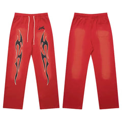 Hellstar Micro Trumpet Long Pants Red