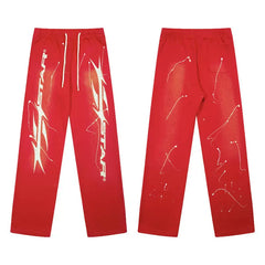 Hellstar Washed Street Pants Red