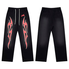 Hellstar Washed Casual Long Pants Black