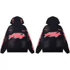 Hellstar American High Street Hoodie Black/Rad