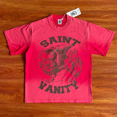SAINT VANITY Signature Letter Print T-Shirt