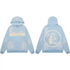 Hellstar Vintage Water Wash Hoodie Blue