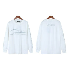 Hellstar Loose Fit Long Sleeve Tee White