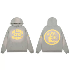 Hellstar American Washed Hoodie Gary/Yellow