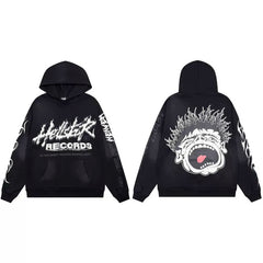 Hellstar Retro Water Wash Hoodie Black