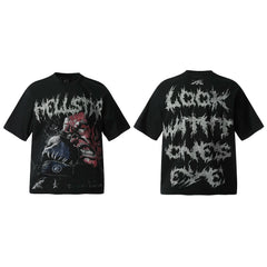 Hellstar High Street Half Sleeve Tee Black