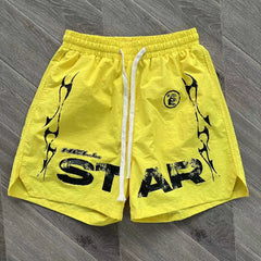 Hellstar Studios Casual Nylon Shorts Yellow