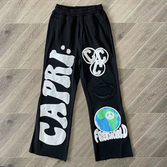 Hellstar Studios Flared Sports Pants Black/White